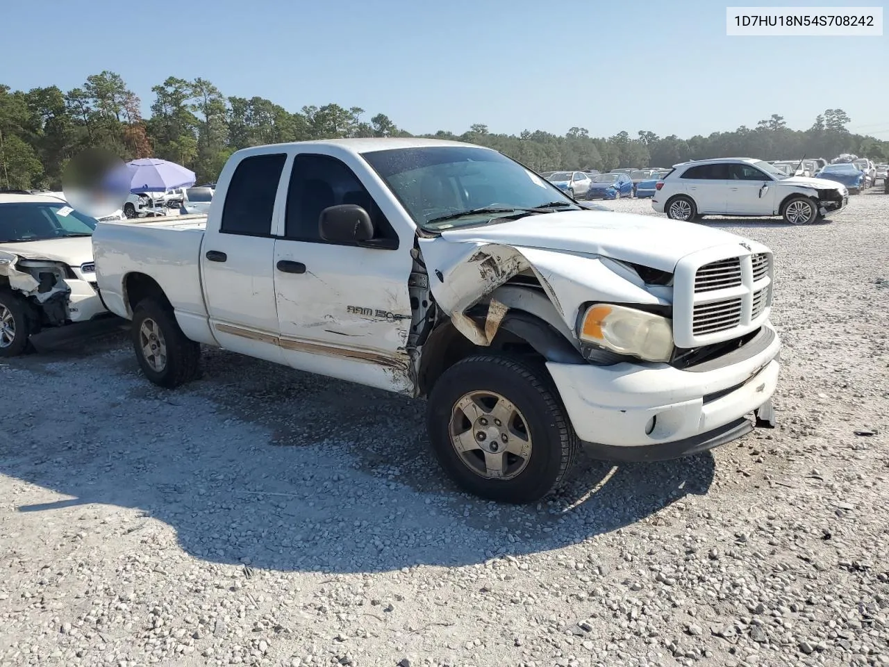 2004 Dodge Ram 1500 St VIN: 1D7HU18N54S708242 Lot: 75522204