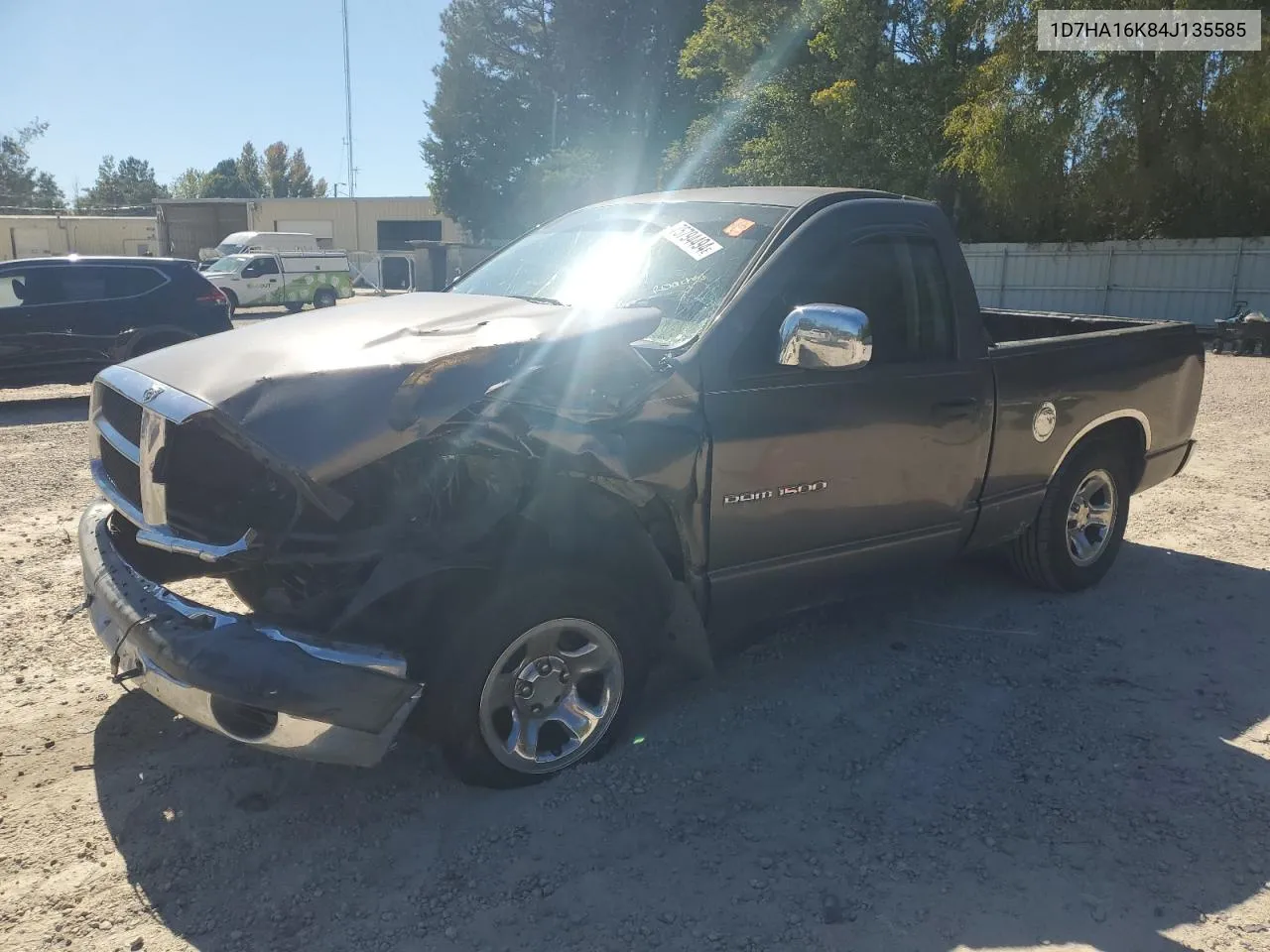 2004 Dodge Ram 1500 St VIN: 1D7HA16K84J135585 Lot: 75794494