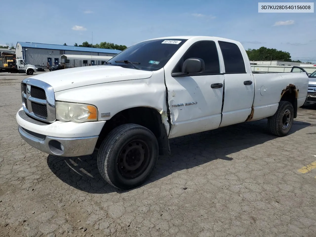 2004 Dodge Ram 2500 St VIN: 3D7KU28D54G156008 Lot: 75814644