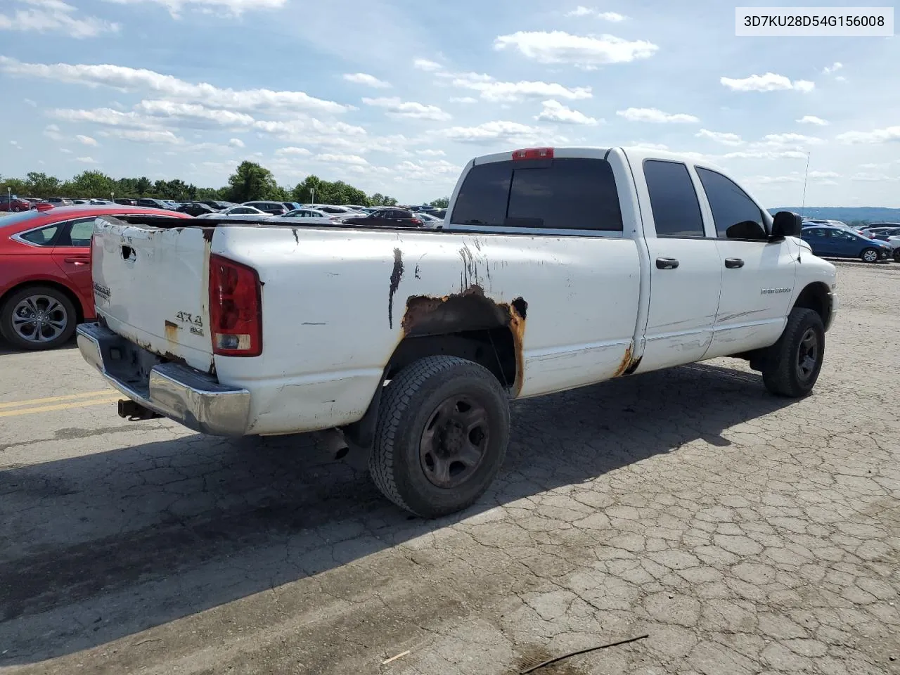 2004 Dodge Ram 2500 St VIN: 3D7KU28D54G156008 Lot: 75814644