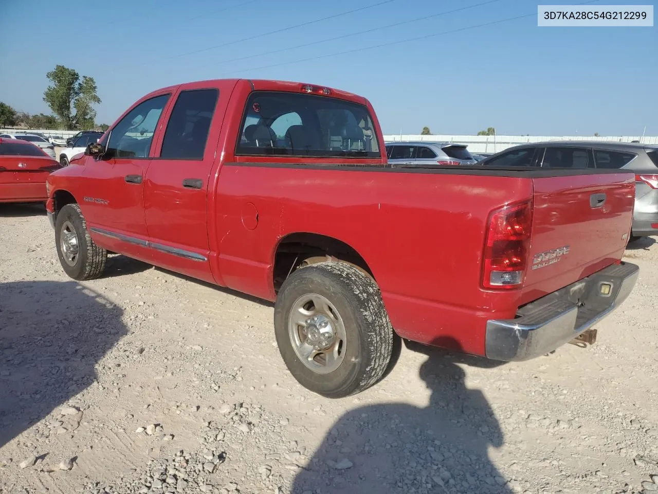 2004 Dodge Ram 2500 St VIN: 3D7KA28C54G212299 Lot: 75865764