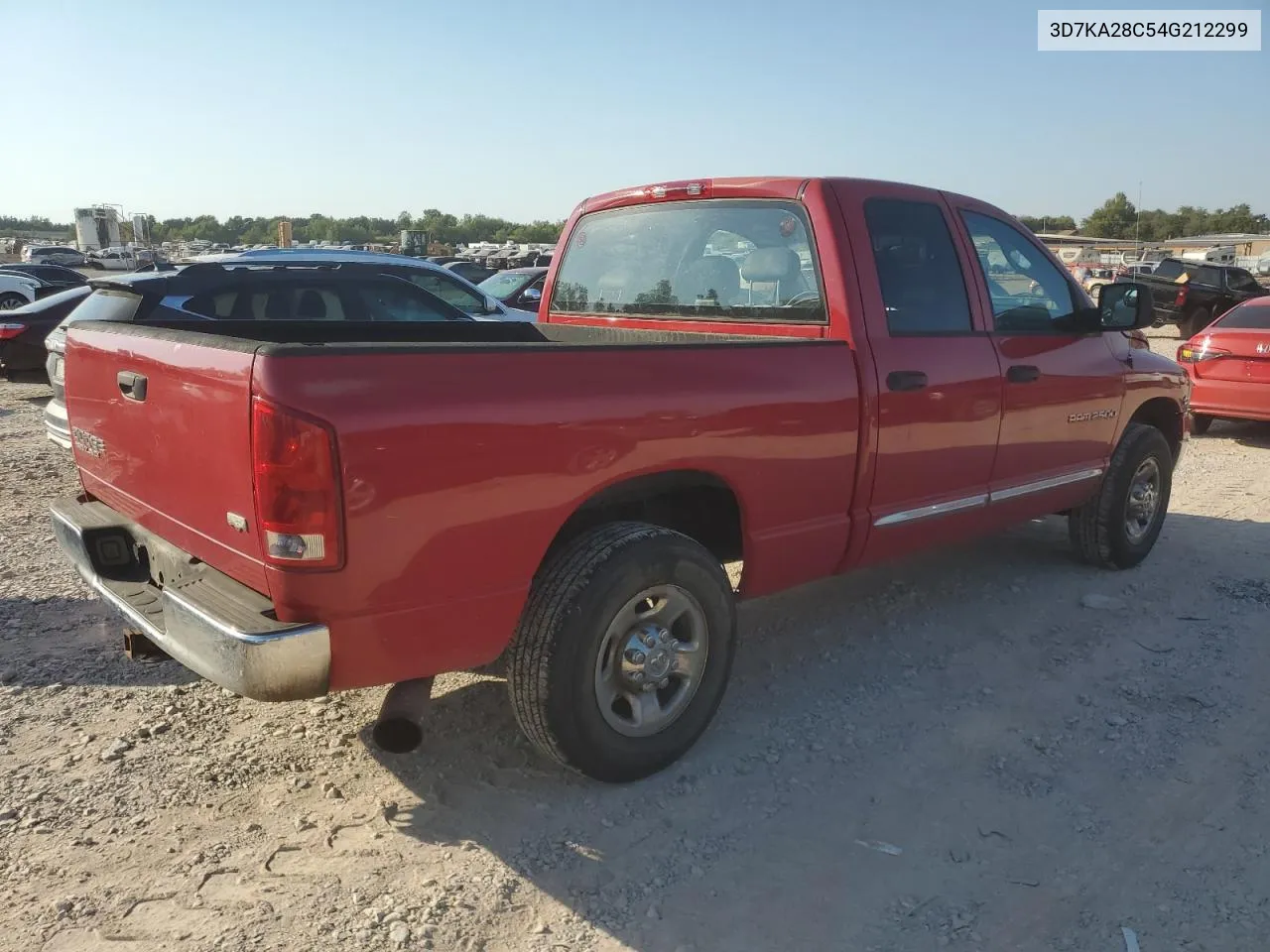 2004 Dodge Ram 2500 St VIN: 3D7KA28C54G212299 Lot: 75865764