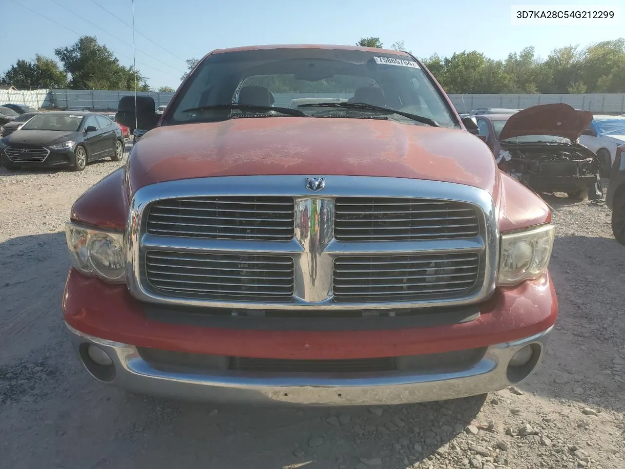 2004 Dodge Ram 2500 St VIN: 3D7KA28C54G212299 Lot: 75865764