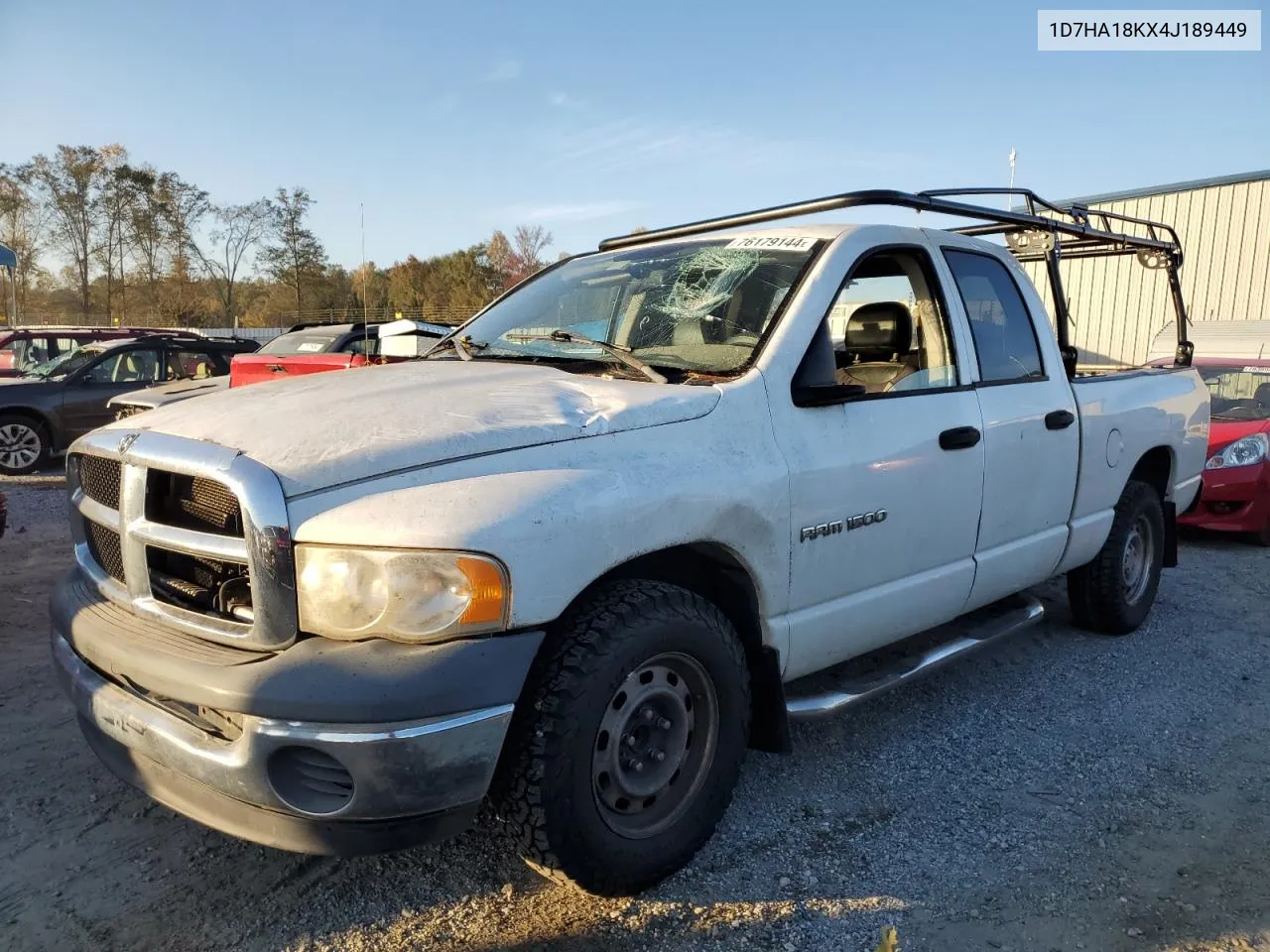 2004 Dodge Ram 1500 St VIN: 1D7HA18KX4J189449 Lot: 76179144