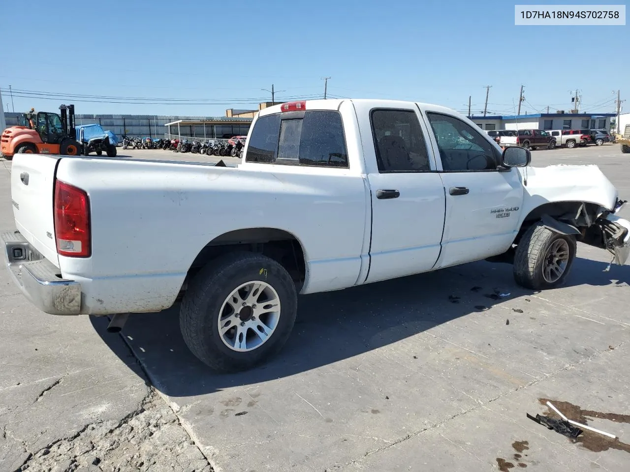 2004 Dodge Ram 1500 St VIN: 1D7HA18N94S702758 Lot: 76605124