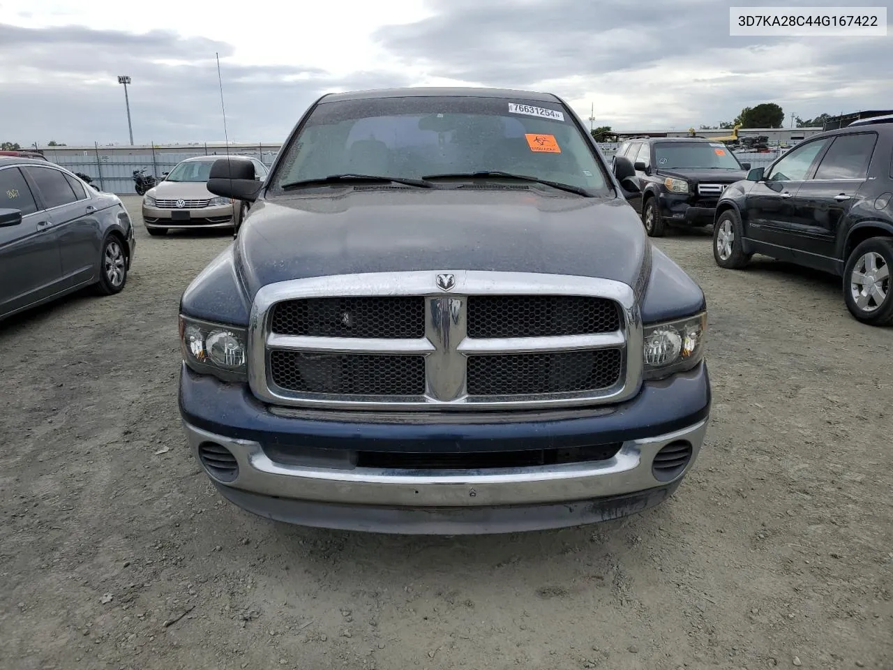 2004 Dodge Ram 2500 St VIN: 3D7KA28C44G167422 Lot: 76631254