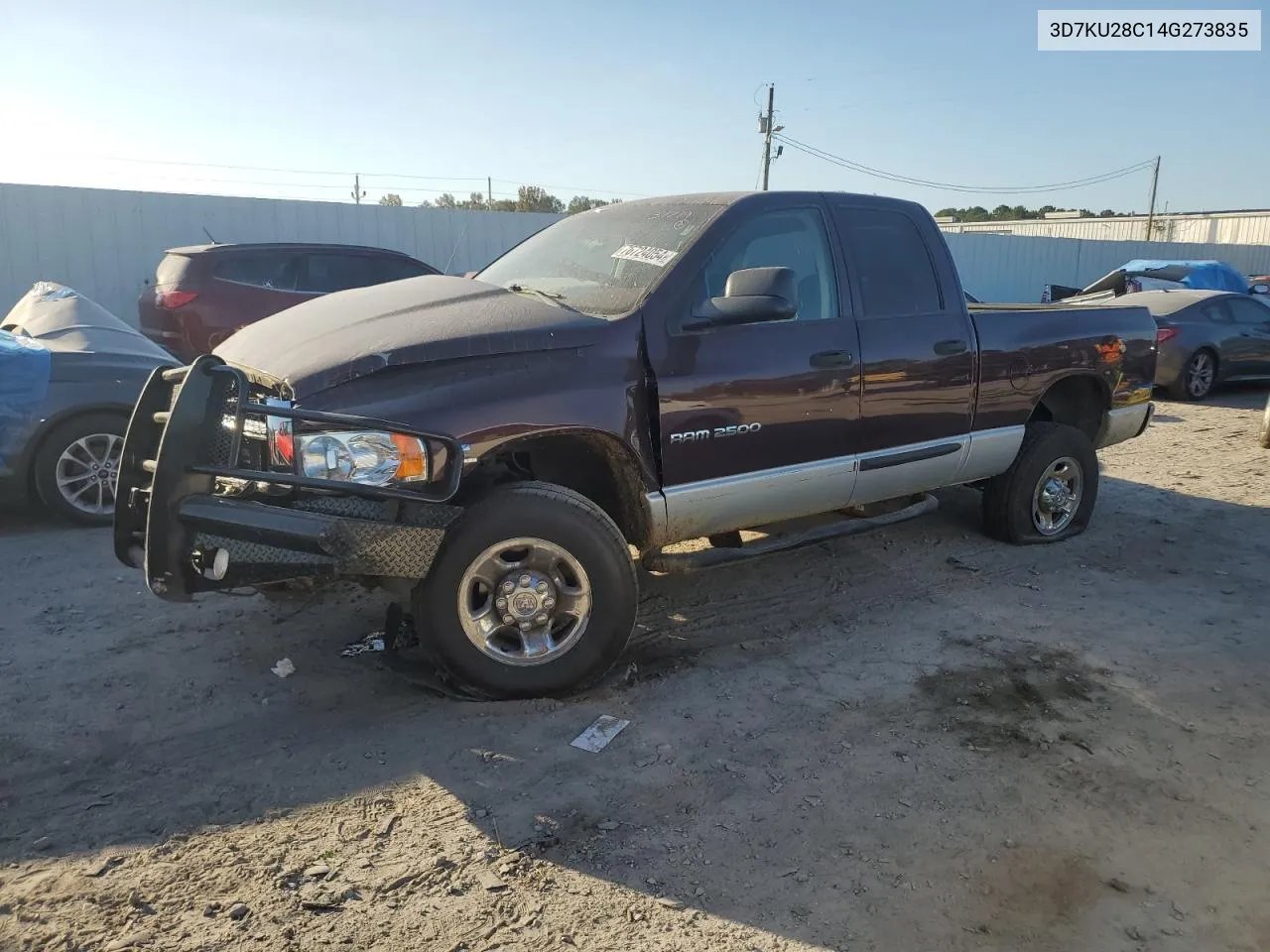 2004 Dodge Ram 2500 St VIN: 3D7KU28C14G273835 Lot: 76724054