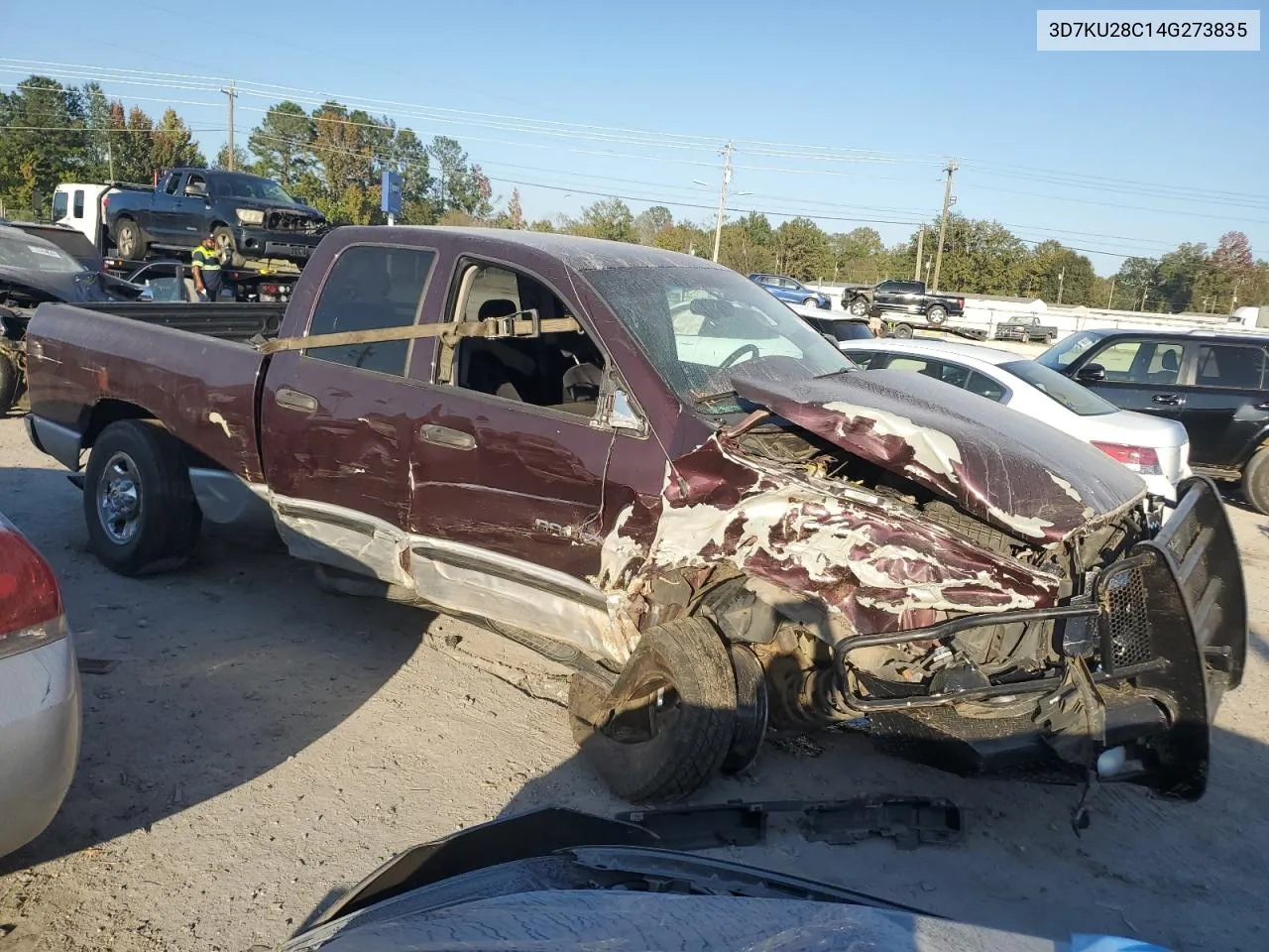 2004 Dodge Ram 2500 St VIN: 3D7KU28C14G273835 Lot: 76724054