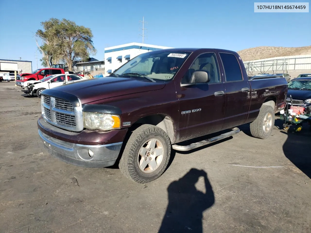 2004 Dodge Ram 1500 St VIN: 1D7HU18N14S674459 Lot: 76833964