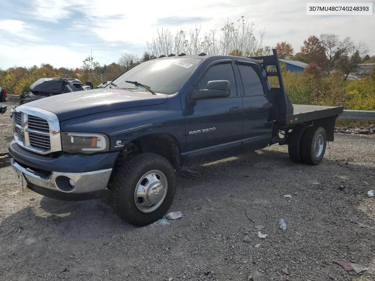 2004 Dodge Ram 3500 St VIN: 3D7MU48C74G248393 Lot: 76960314