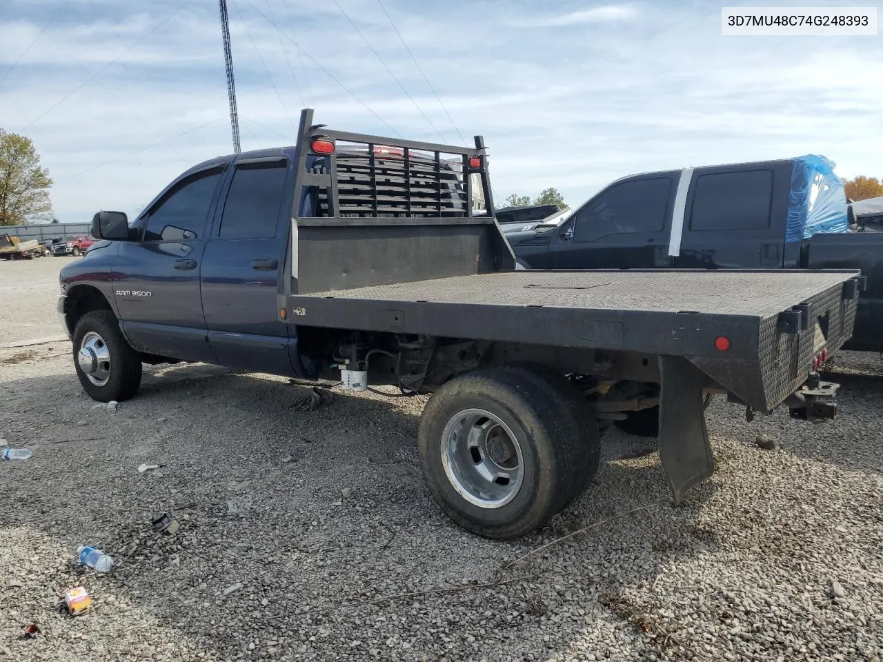 2004 Dodge Ram 3500 St VIN: 3D7MU48C74G248393 Lot: 76960314