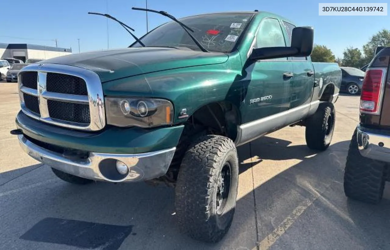 2004 Dodge Ram 2500 St VIN: 3D7KU28C44G139742 Lot: 78004674