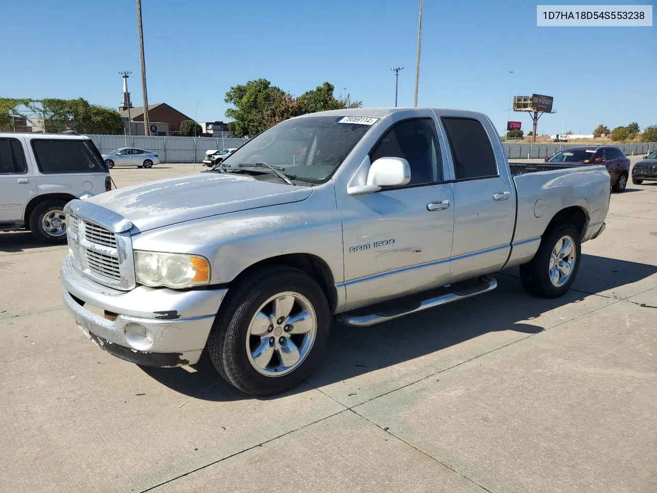 2004 Dodge Ram 1500 St VIN: 1D7HA18D54S553238 Lot: 78089114