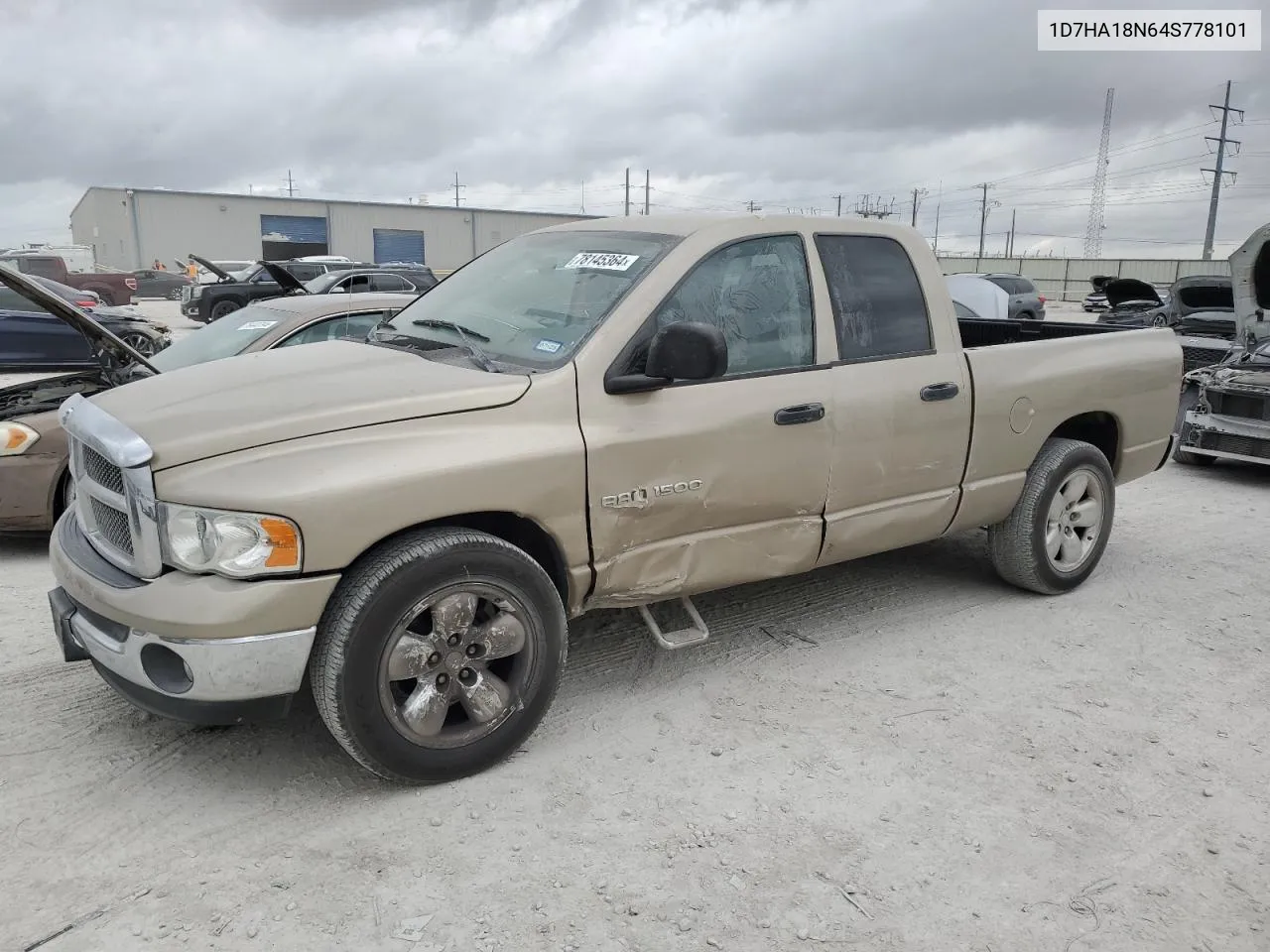 2004 Dodge Ram 1500 St VIN: 1D7HA18N64S778101 Lot: 78145364