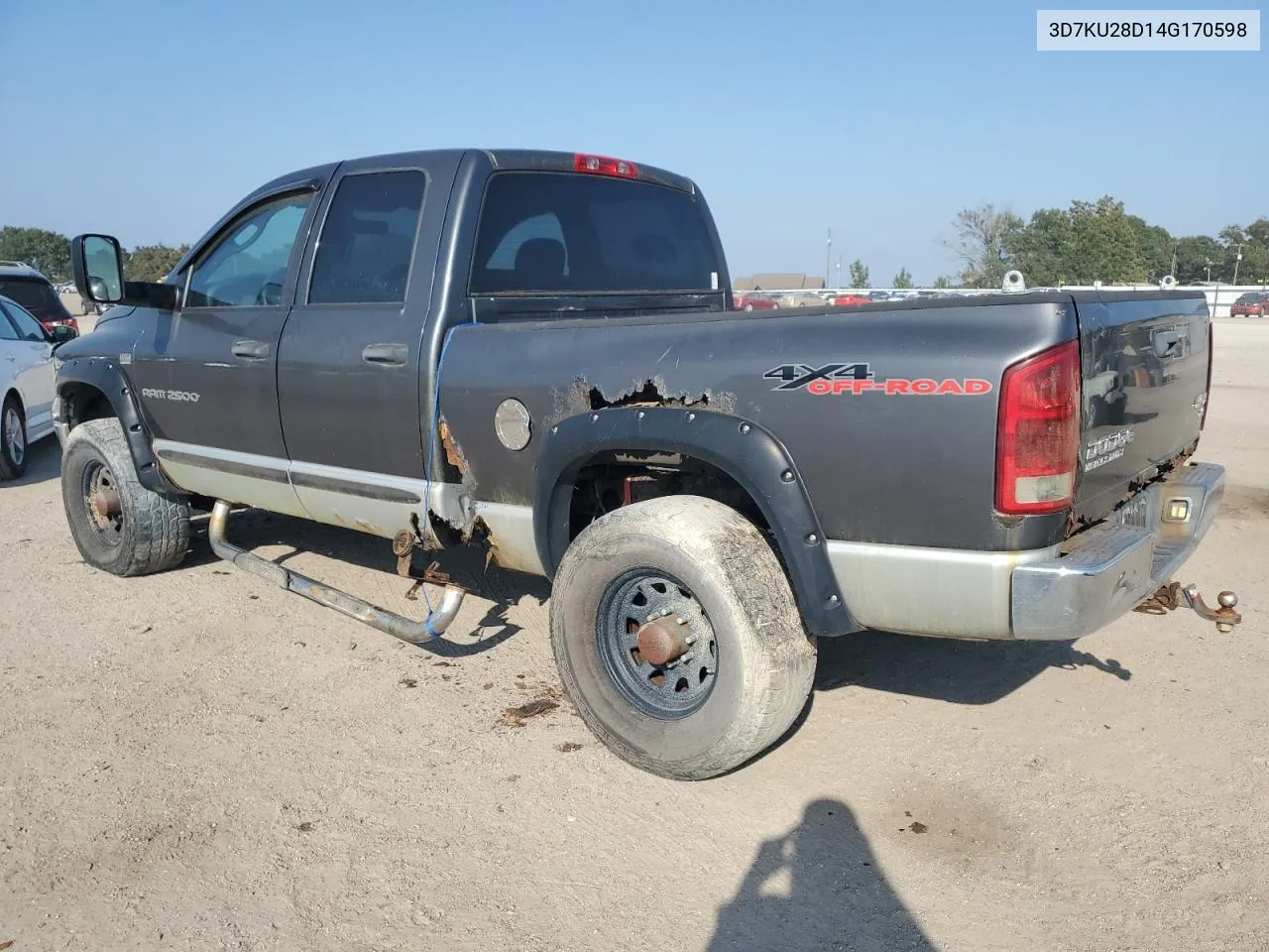 3D7KU28D14G170598 2004 Dodge Ram 2500 St