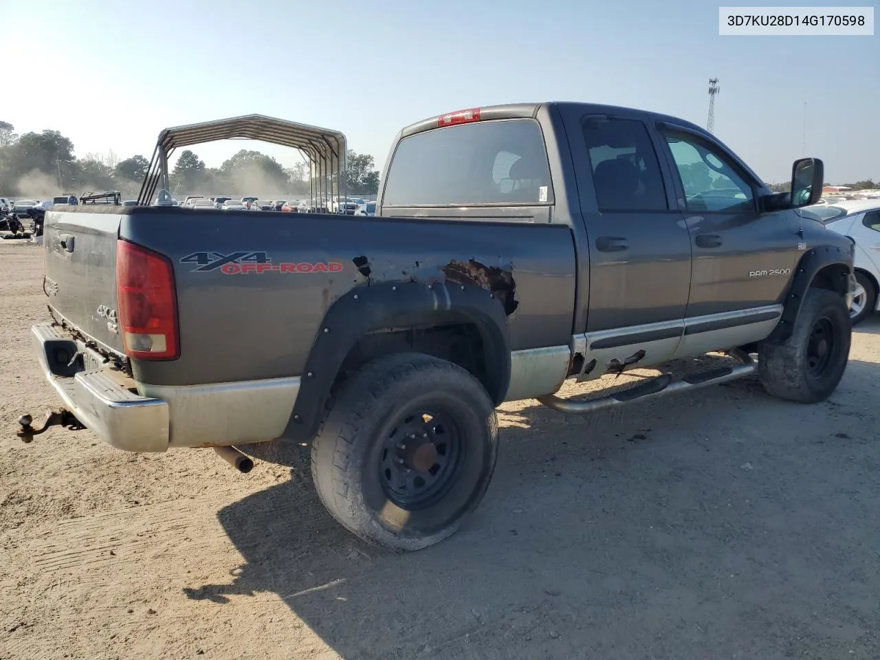 3D7KU28D14G170598 2004 Dodge Ram 2500 St