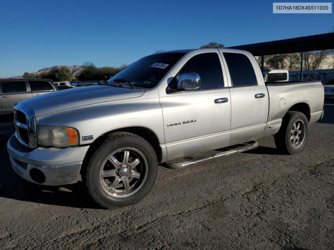 2004 Dodge Ram 1500 St VIN: 1D7HA18DX4S511020 Lot: 78547594