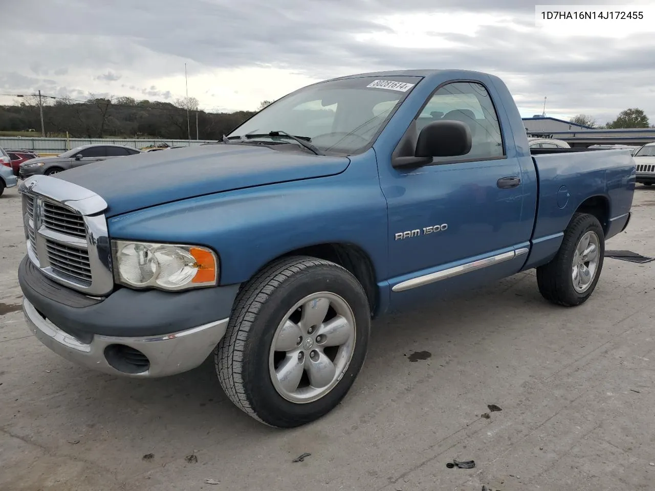 2004 Dodge Ram 1500 St VIN: 1D7HA16N14J172455 Lot: 80281614