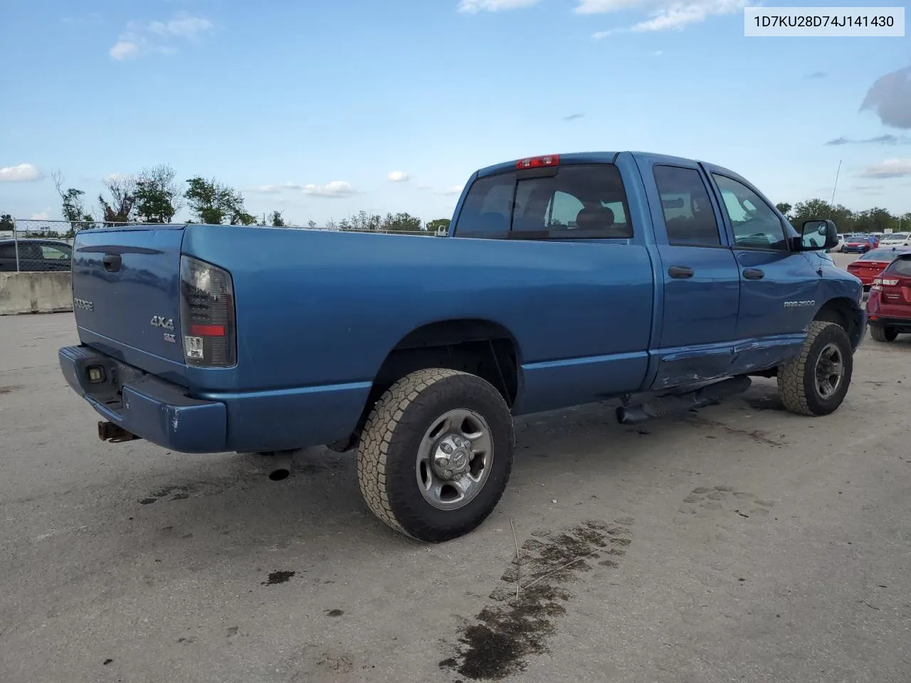 2004 Dodge Ram 2500 St VIN: 1D7KU28D74J141430 Lot: 80426524