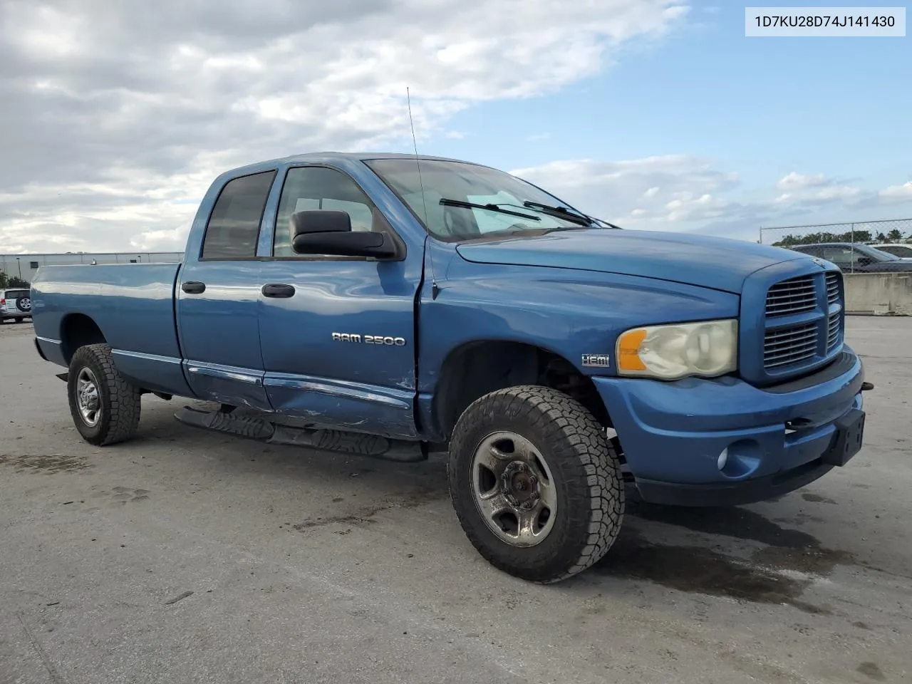 2004 Dodge Ram 2500 St VIN: 1D7KU28D74J141430 Lot: 80426524