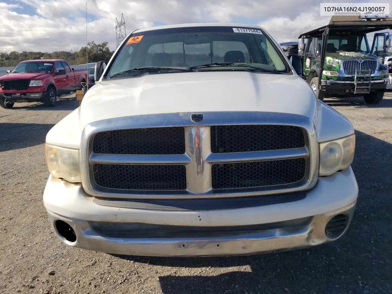 2004 Dodge Ram 1500 St VIN: 1D7HA16N24J190057 Lot: 81377544