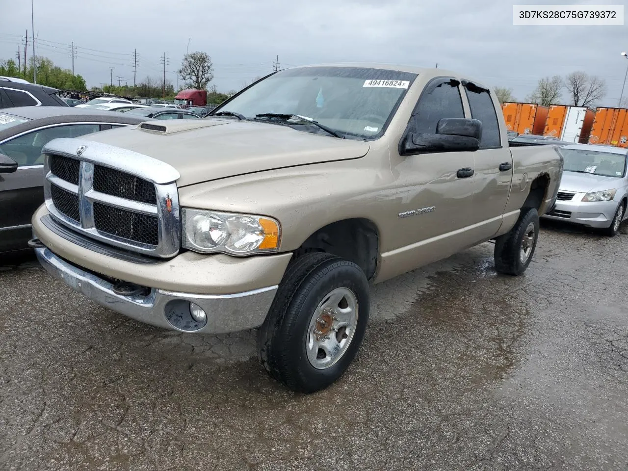 2005 Dodge Ram 2500 St VIN: 3D7KS28C75G739372 Lot: 49416824