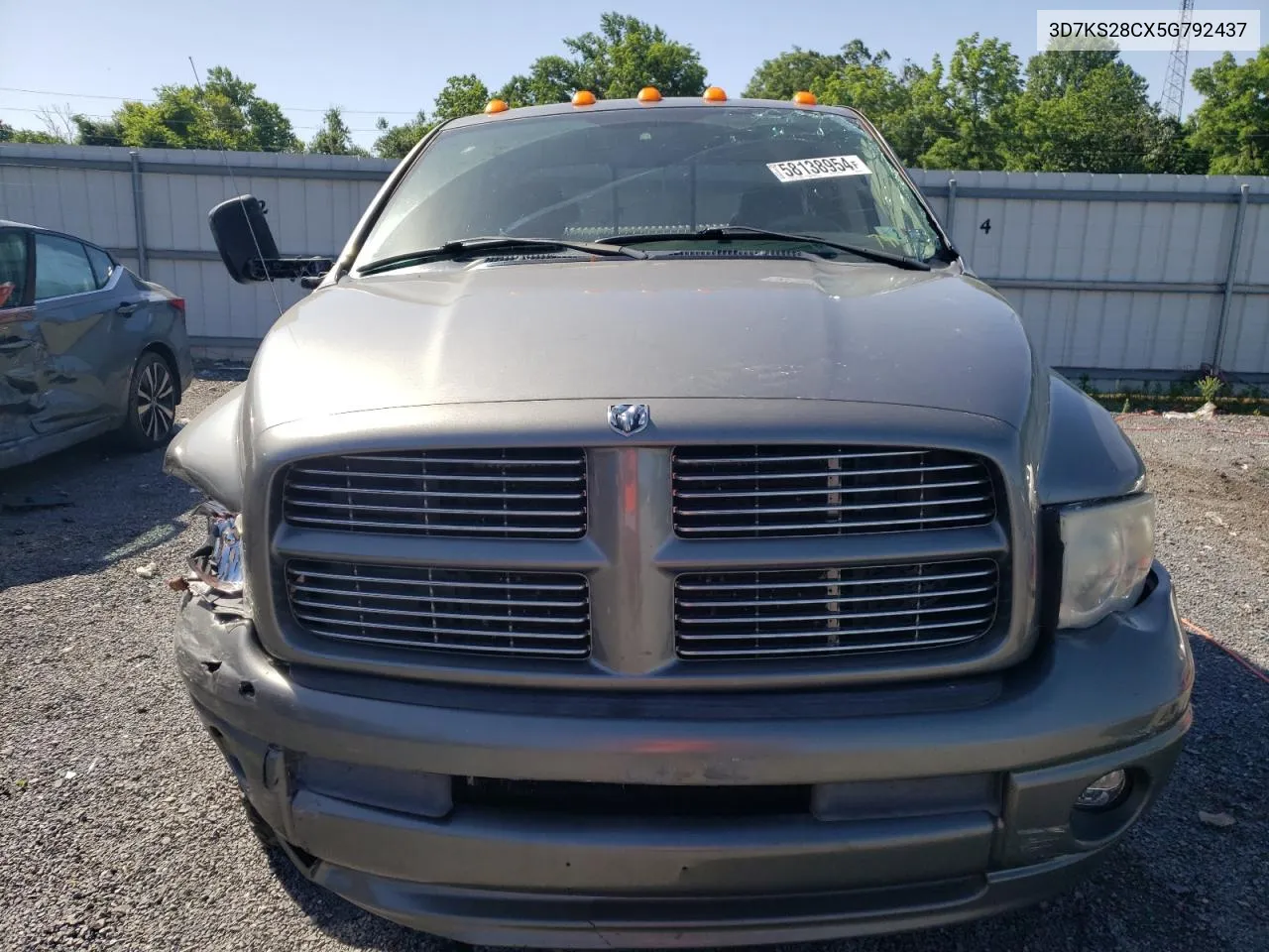 2005 Dodge Ram 2500 St VIN: 3D7KS28CX5G792437 Lot: 58138954