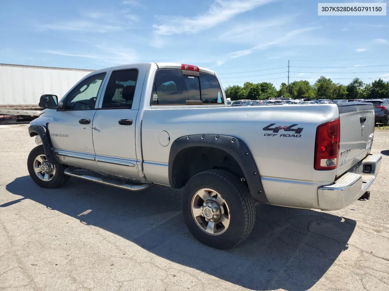 2005 Dodge Ram 2500 St VIN: 3D7KS28D65G791150 Lot: 60997094