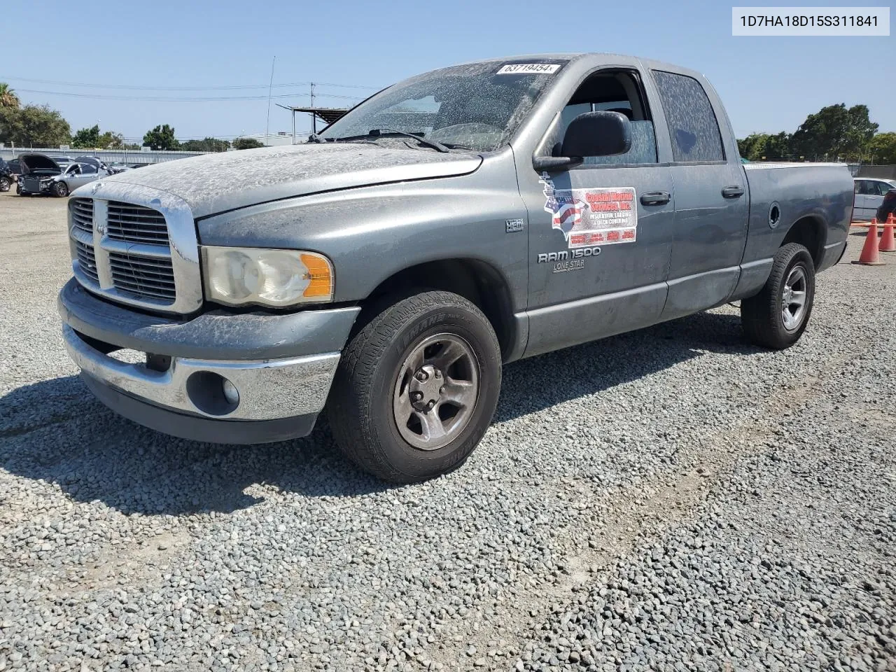 1D7HA18D15S311841 2005 Dodge Ram 1500 St