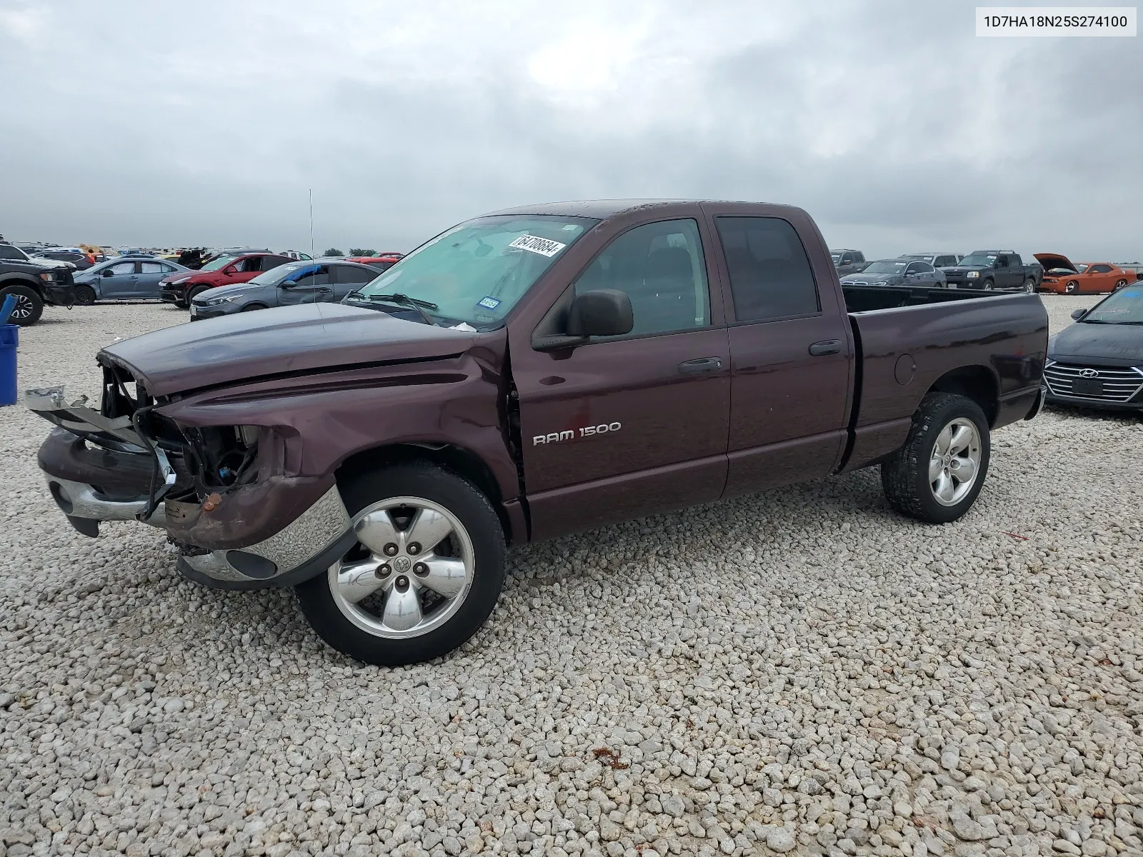 2005 Dodge Ram 1500 St VIN: 1D7HA18N25S274100 Lot: 64708684