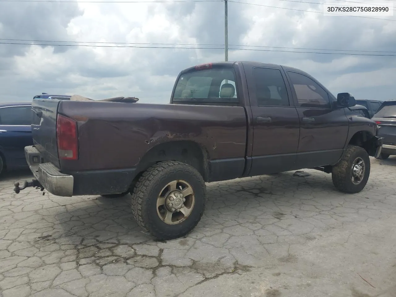 2005 Dodge Ram 2500 St VIN: 3D7KS28C75G828990 Lot: 65219404