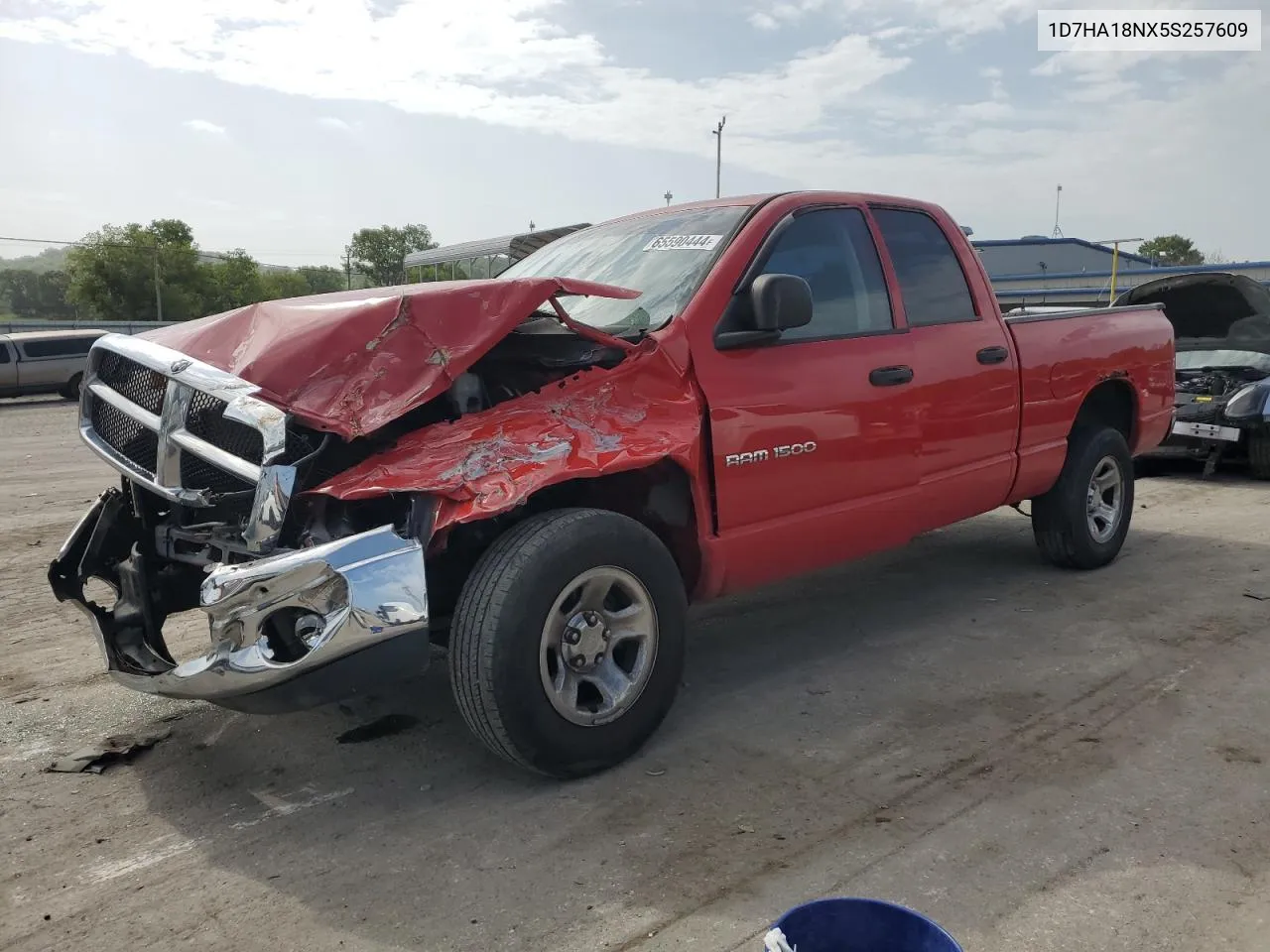 2005 Dodge Ram 1500 St VIN: 1D7HA18NX5S257609 Lot: 65590444