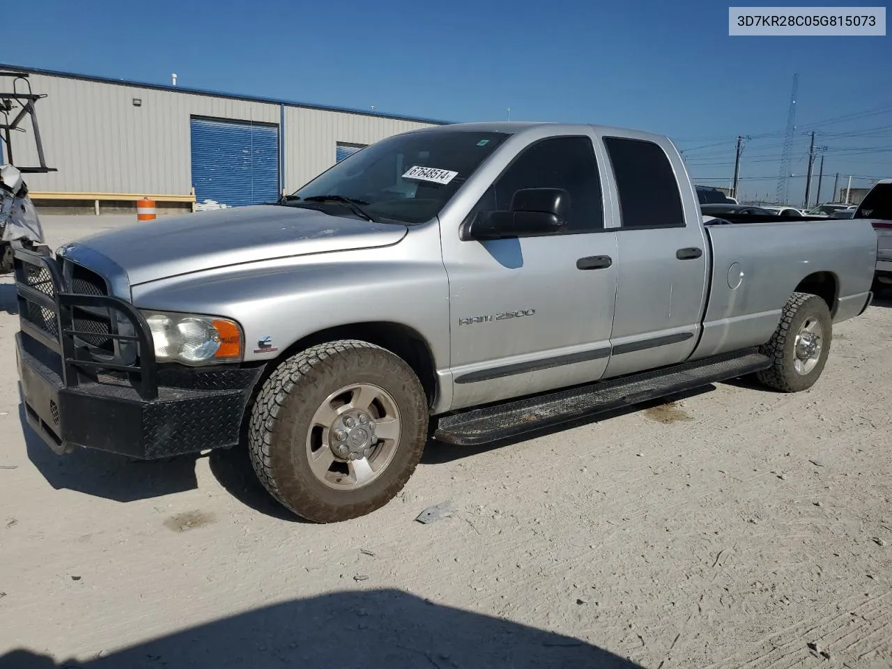 2005 Dodge Ram 2500 St VIN: 3D7KR28C05G815073 Lot: 67648514