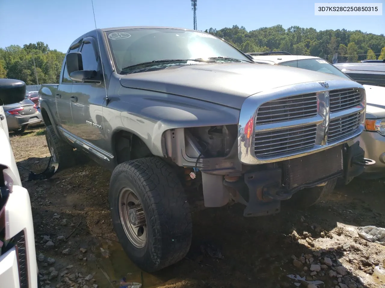 2005 Dodge Ram 2500 St VIN: 3D7KS28C25G850315 Lot: 67823824