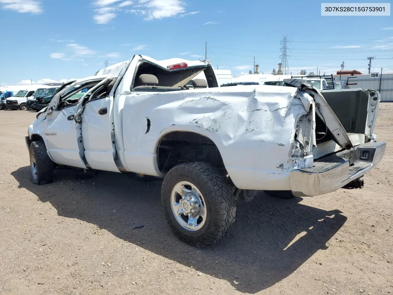 2005 Dodge Ram 2500 St VIN: 3D7KS28C15G753901 Lot: 68264524