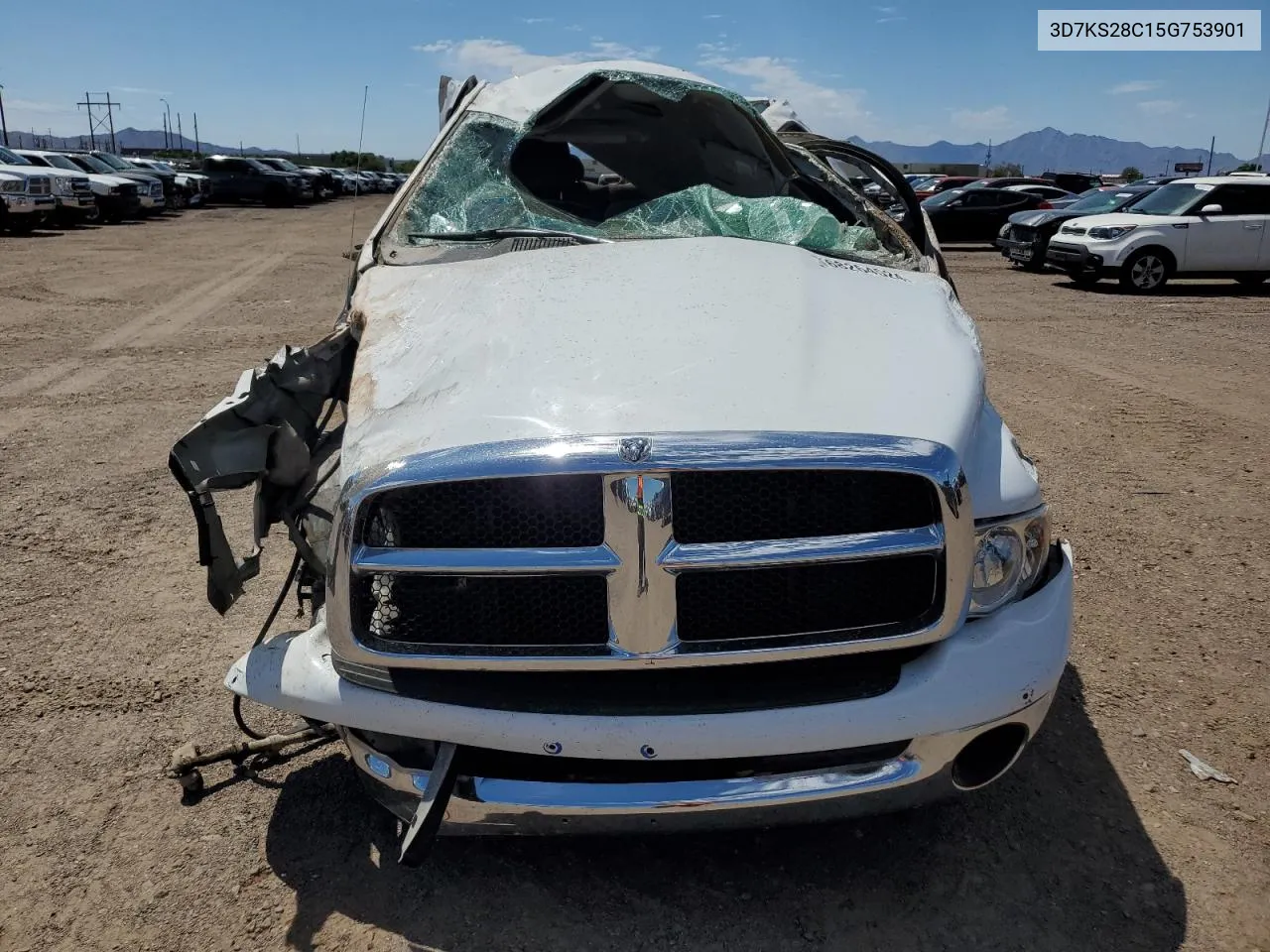 2005 Dodge Ram 2500 St VIN: 3D7KS28C15G753901 Lot: 68264524