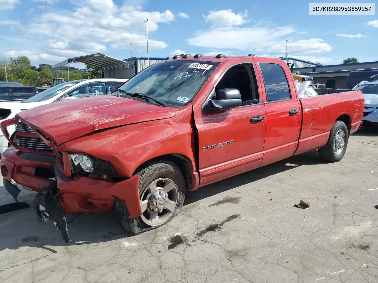 2005 Dodge Ram 2500 St VIN: 3D7KR28D95G859257 Lot: 68872373