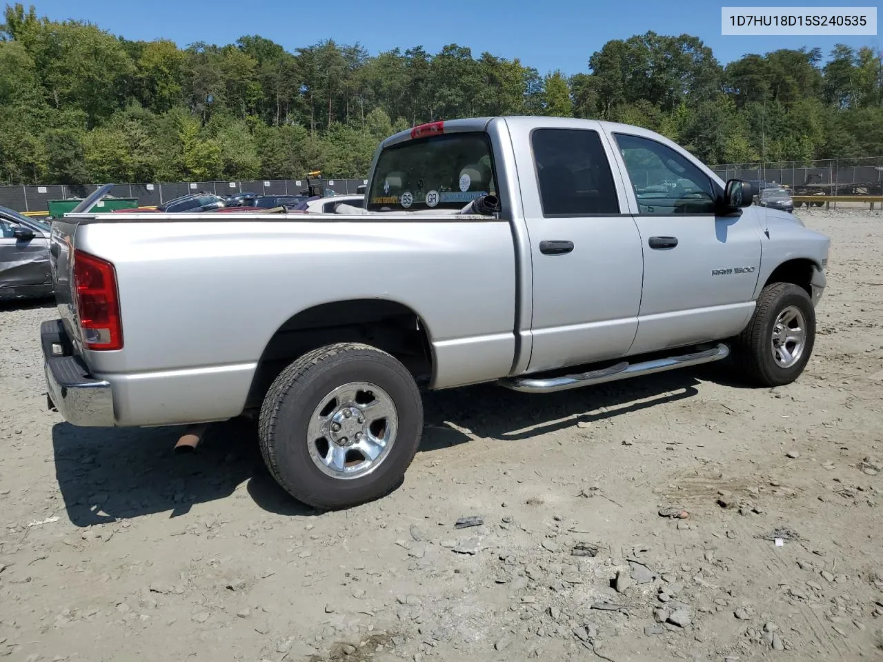 2005 Dodge Ram 1500 St VIN: 1D7HU18D15S240535 Lot: 68971204