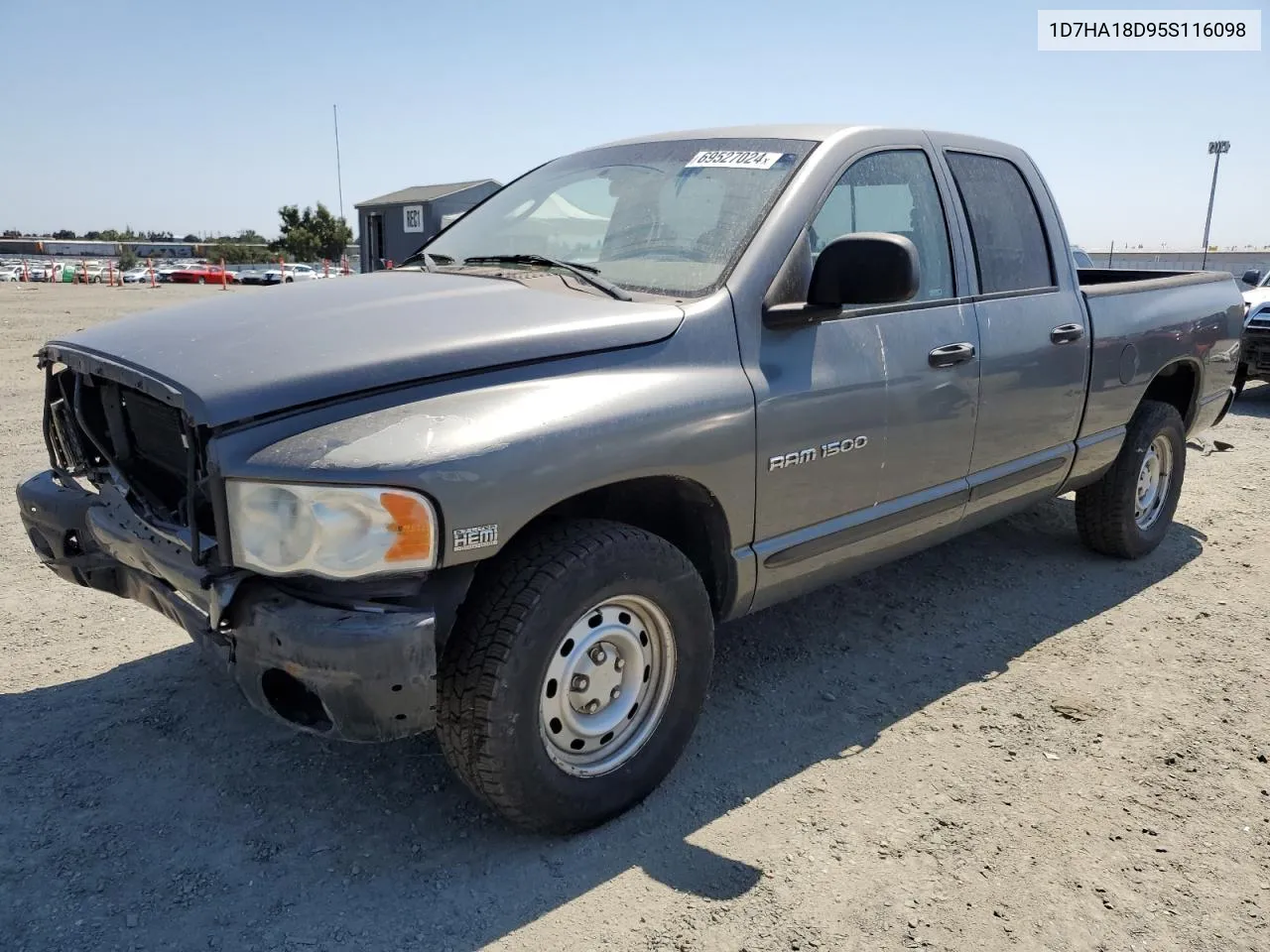 2005 Dodge Ram 1500 St VIN: 1D7HA18D95S116098 Lot: 69527024