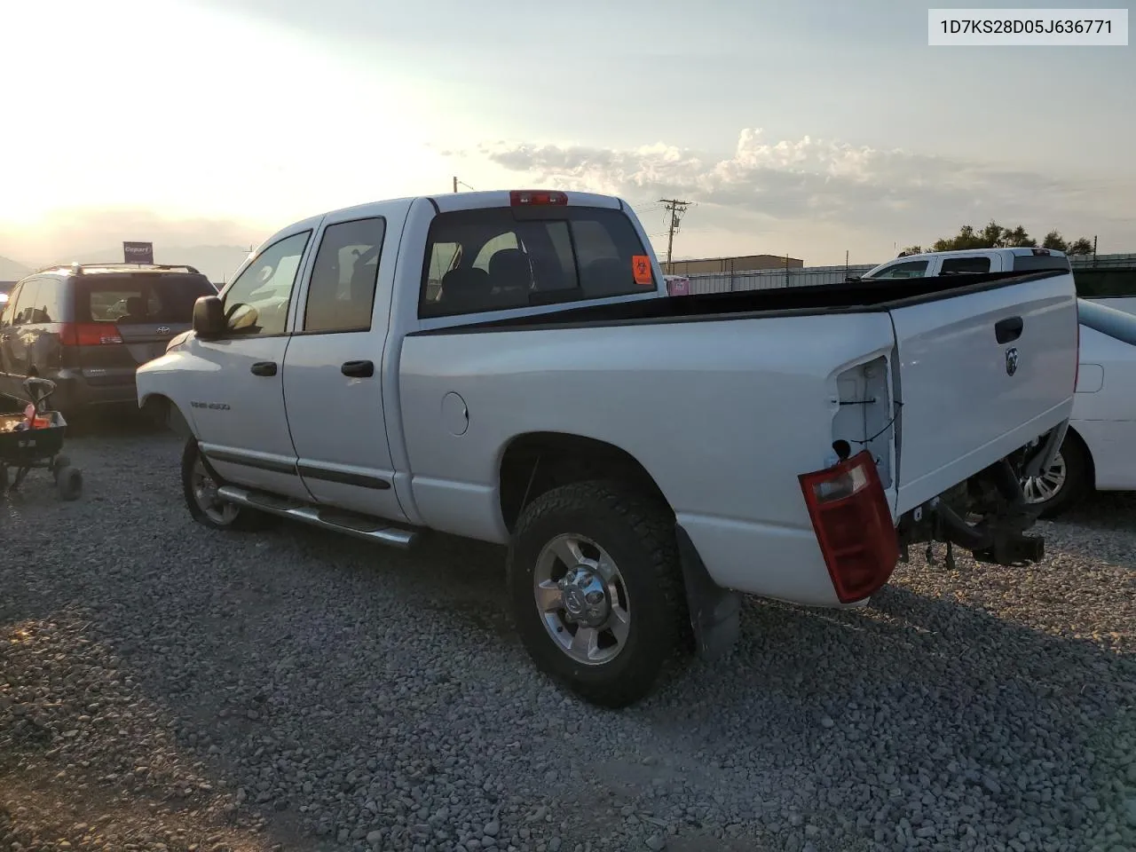 2005 Dodge Ram 2500 St VIN: 1D7KS28D05J636771 Lot: 69638724