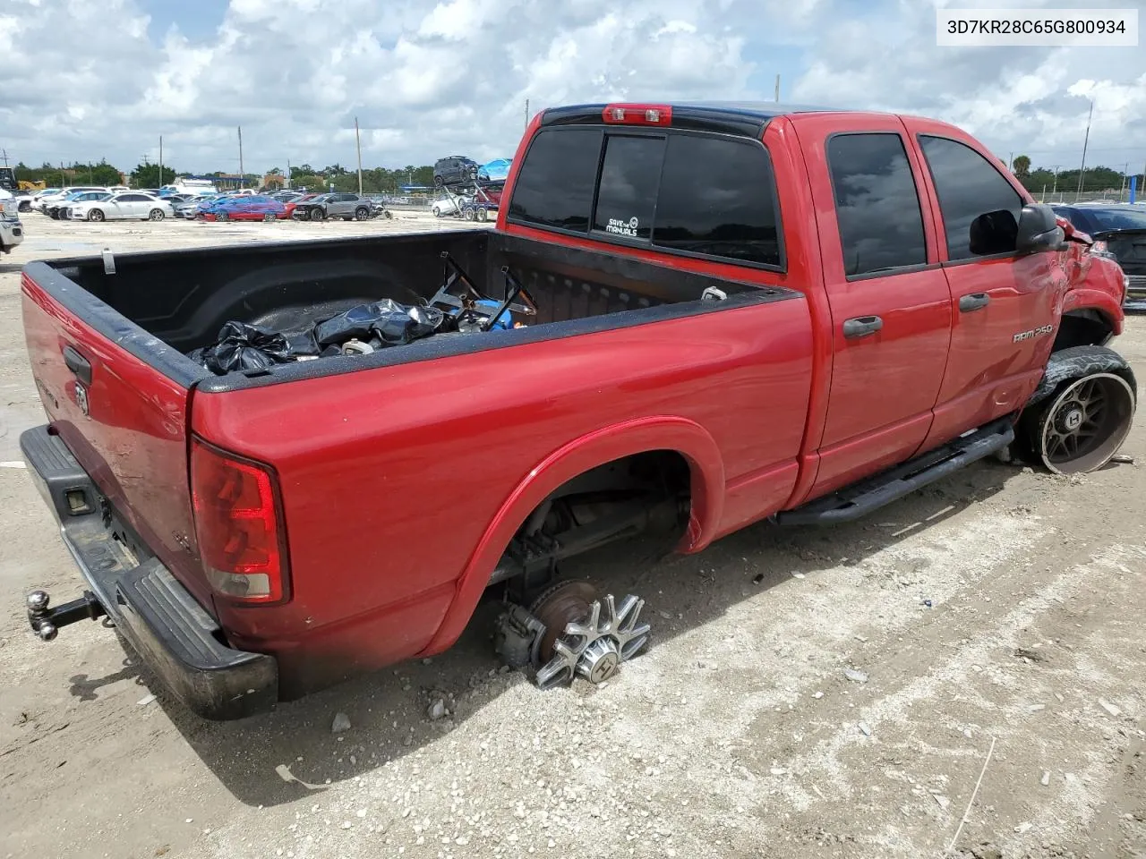 2005 Dodge Ram 2500 St VIN: 3D7KR28C65G800934 Lot: 69755004