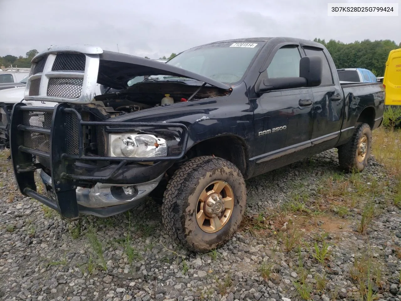 2005 Dodge Ram 2500 St VIN: 3D7KS28D25G799424 Lot: 71201514