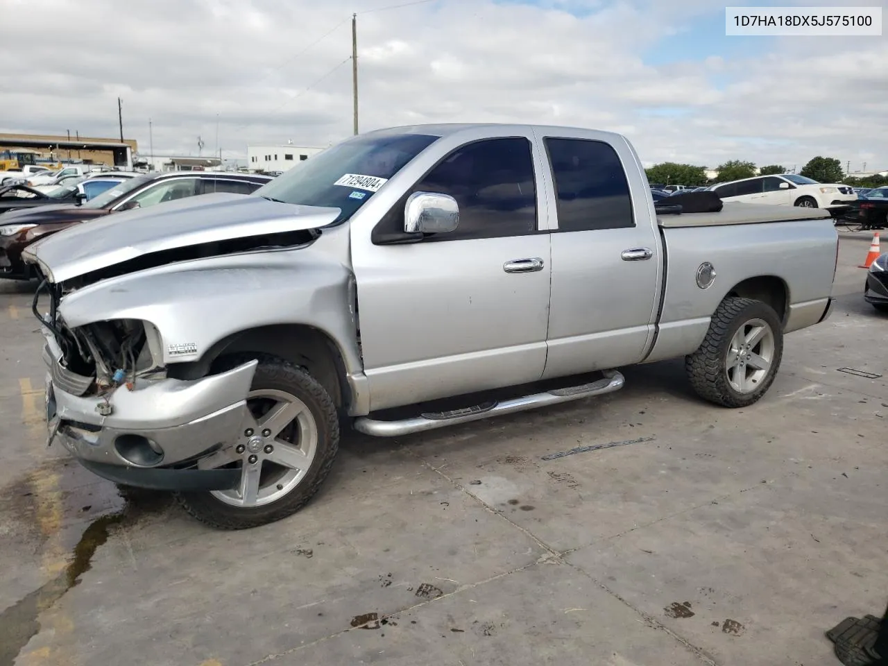 2005 Dodge Ram 1500 St VIN: 1D7HA18DX5J575100 Lot: 71294804