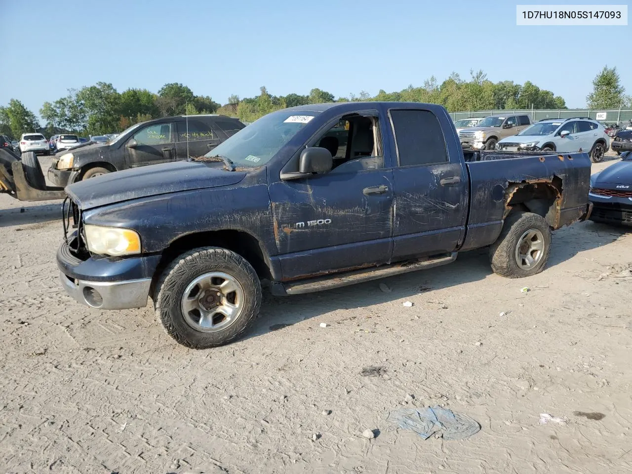 2005 Dodge Ram 1500 St VIN: 1D7HU18N05S147093 Lot: 71351164