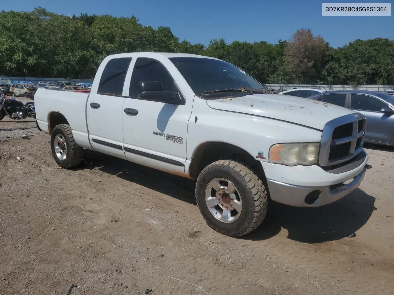 2005 Dodge Ram 2500 St VIN: 3D7KR28C45G851364 Lot: 71616464