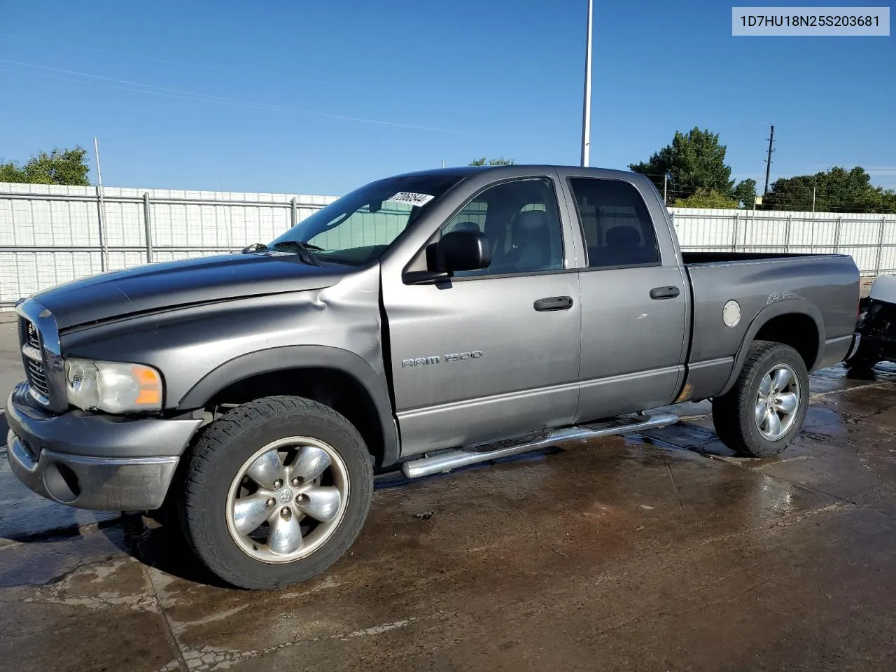 2005 Dodge Ram 1500 St VIN: 1D7HU18N25S203681 Lot: 72060544