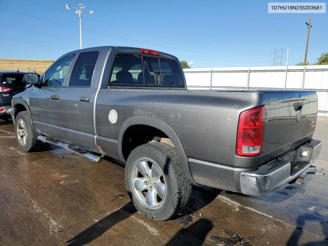 2005 Dodge Ram 1500 St VIN: 1D7HU18N25S203681 Lot: 72060544