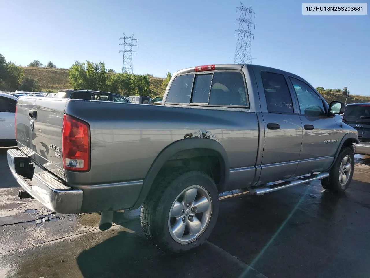 2005 Dodge Ram 1500 St VIN: 1D7HU18N25S203681 Lot: 72060544