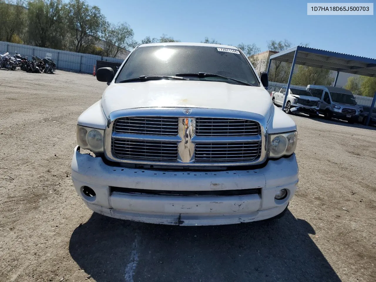 2005 Dodge Ram 1500 St VIN: 1D7HA18D65J500703 Lot: 72071144