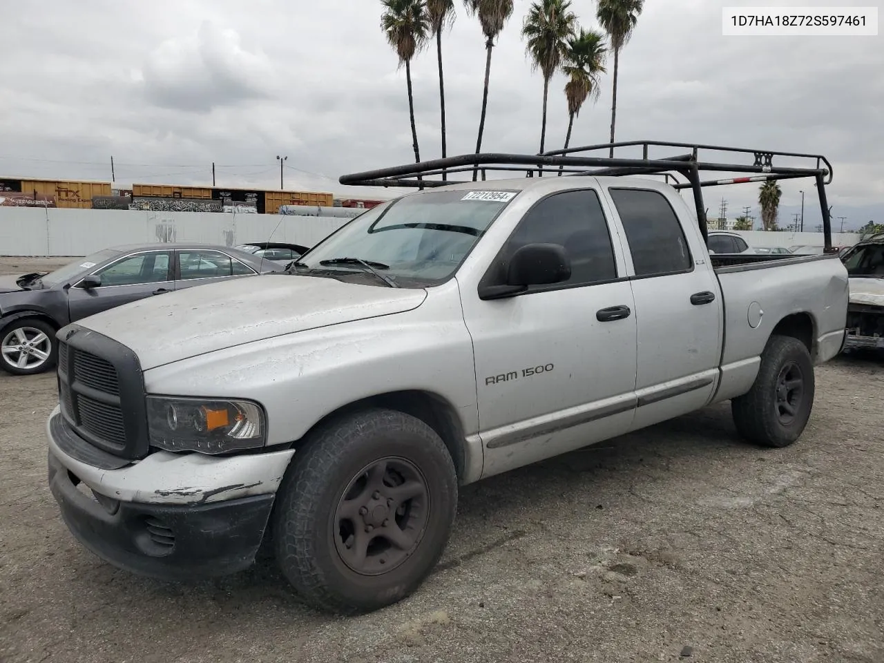 2005 Dodge Ram 1500 VIN: 1D7HA18Z72S597461 Lot: 72212954